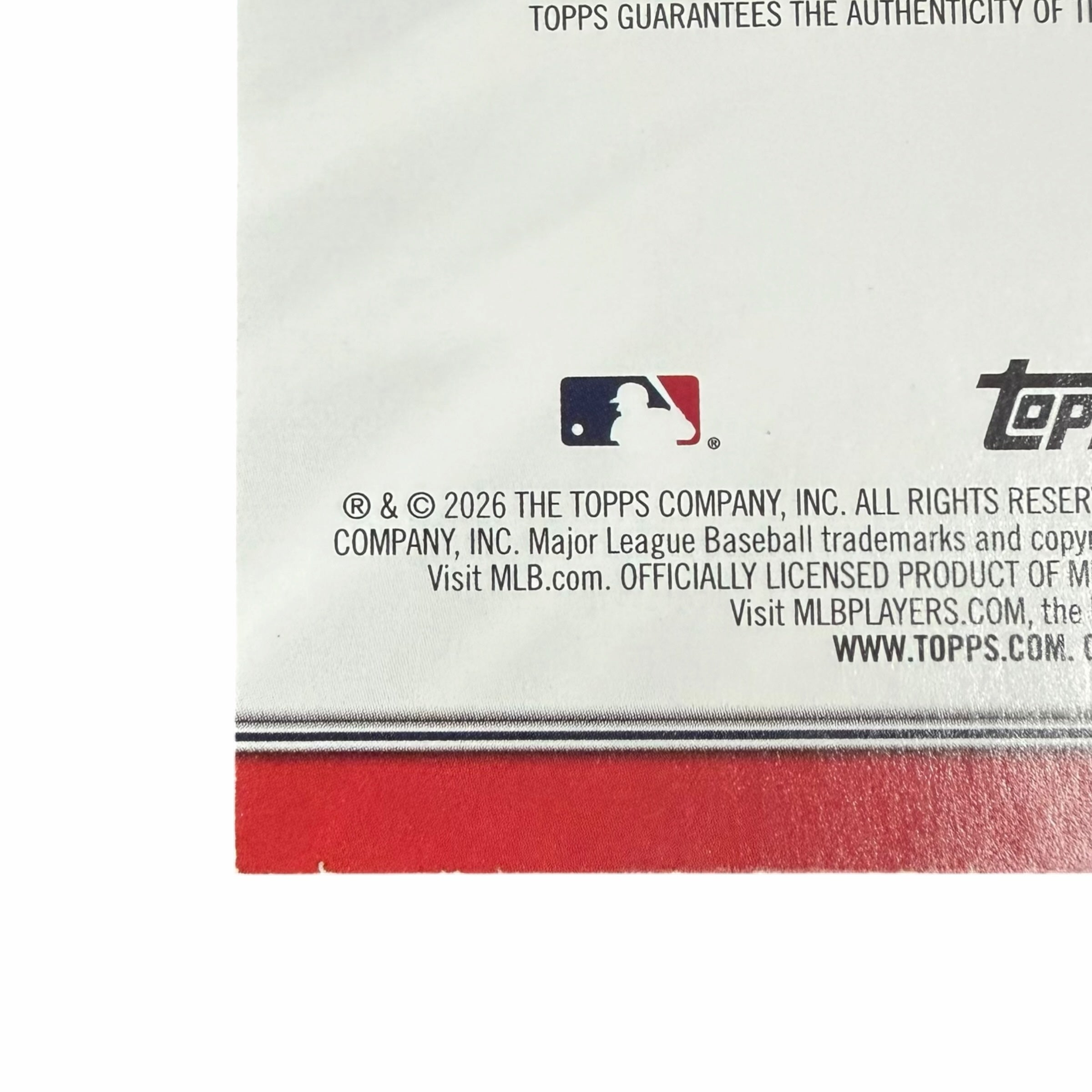 Vangsworld, Inc Masyn Winn Topps baseball card back with official MLB licensing and copyright information
