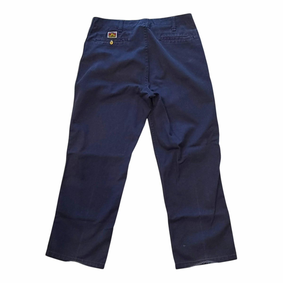 Vangsworld, Inc navy blue BEN DAVIS work pants featuring a straight-leg cut and signature rear pocket patch.