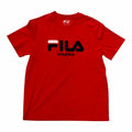 Vangsworld, Inc red FILA Milano graphic crew neck t-shirt with short sleeves and iconic logo print