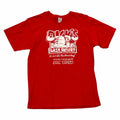 Vangsworld, Inc red cotton crewneck t-shirt with white Dick's Last Resort San Diego graphic print
