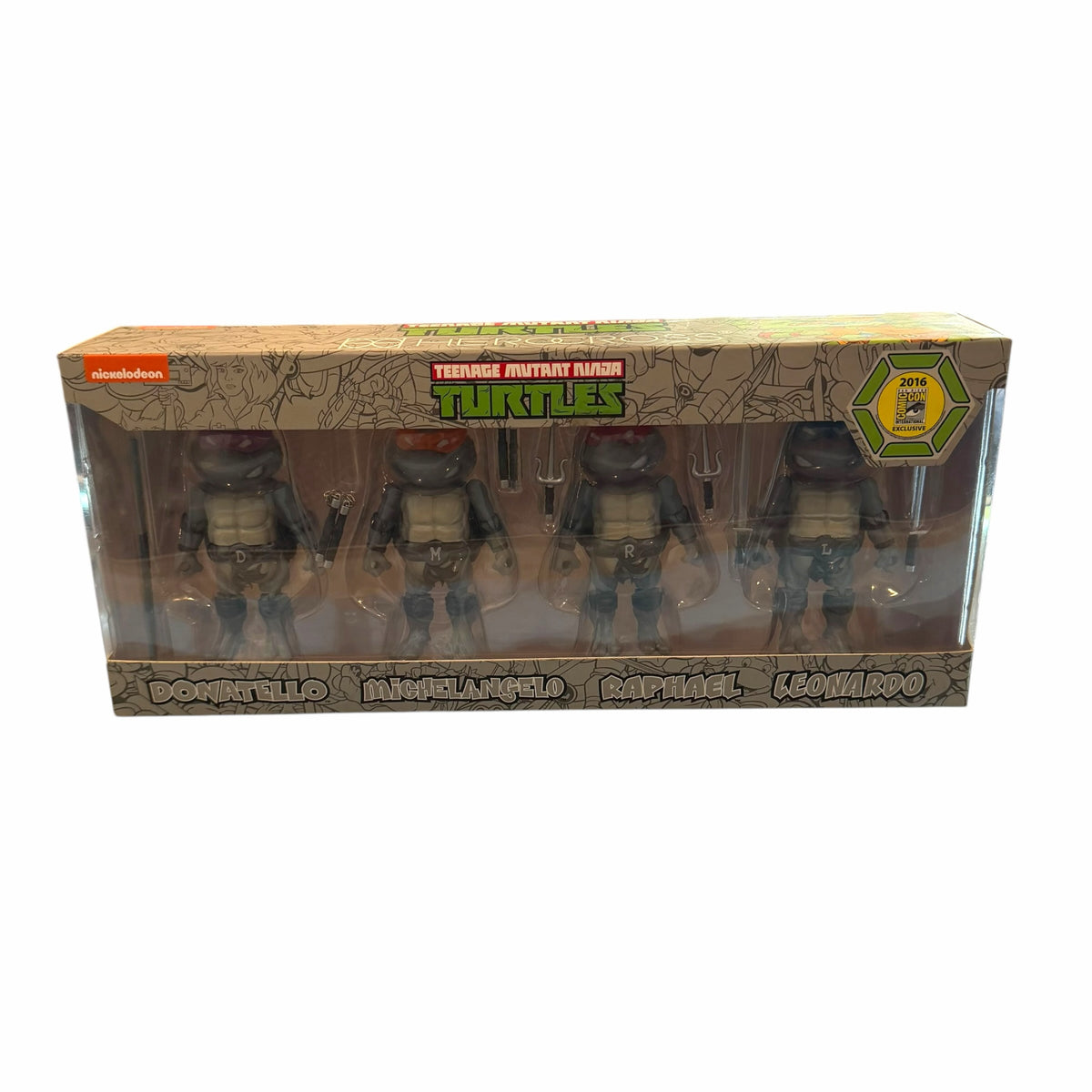 Vangsworld, Inc Teenage Mutant Ninja Turtles HeroCross die-cast metal action figure set in original collector box