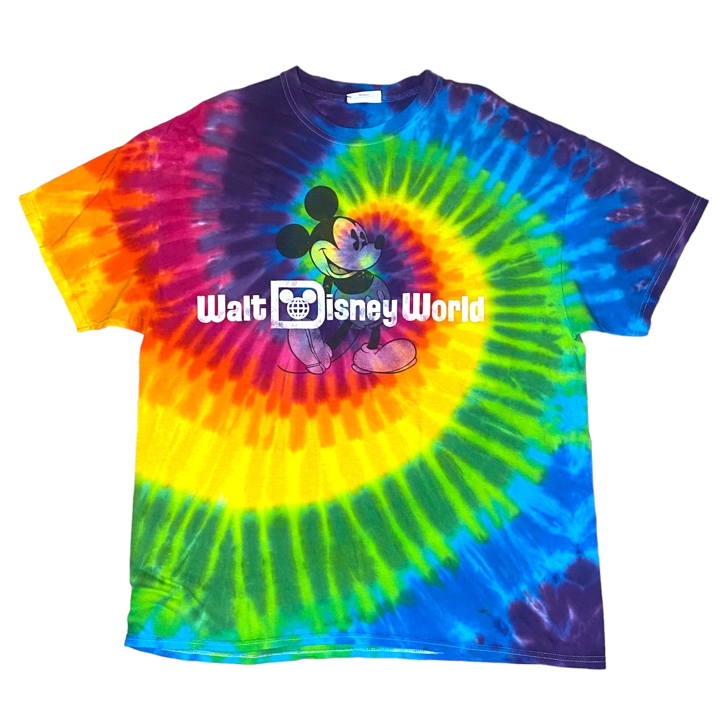 Walt Disney World - Tie Dye Mickey Graphic Vintage T-Shirt